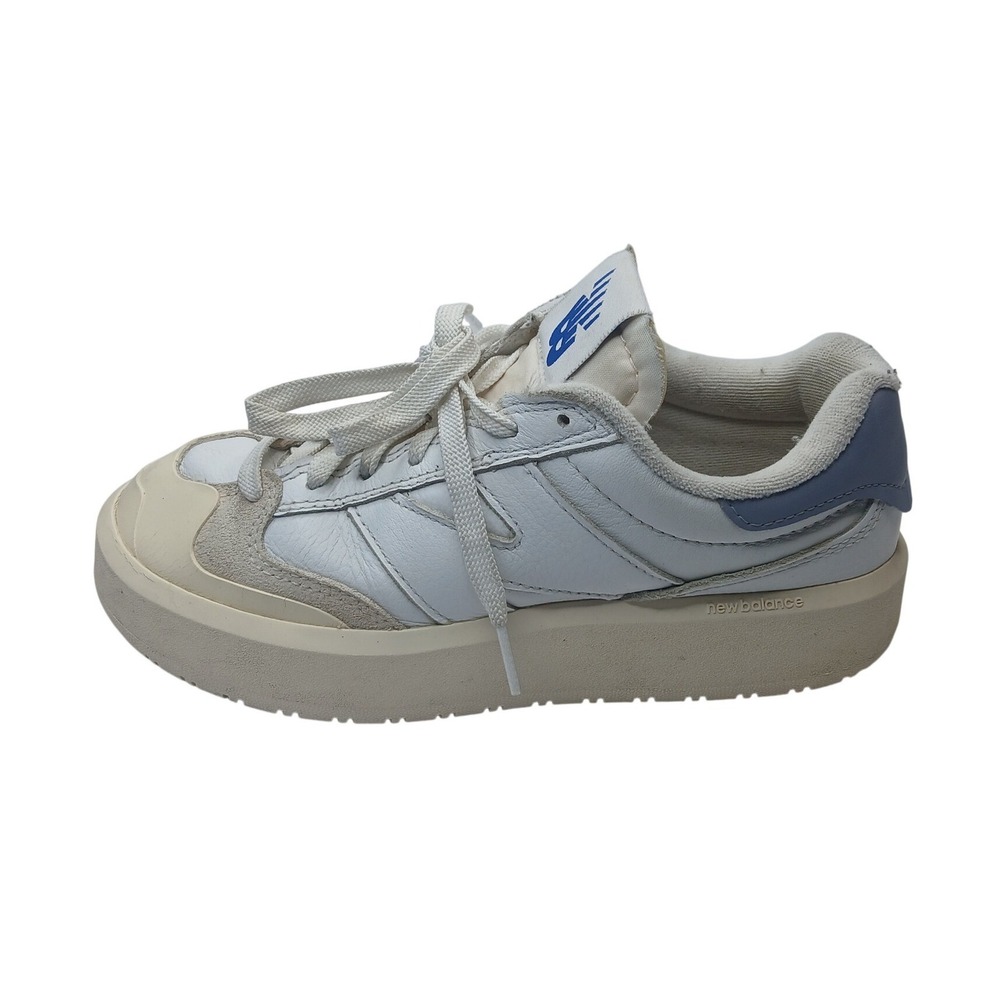 New Balance CT302 Platform Sneakers Mens 5.5 White Blue Leather CT302OA Chunky
